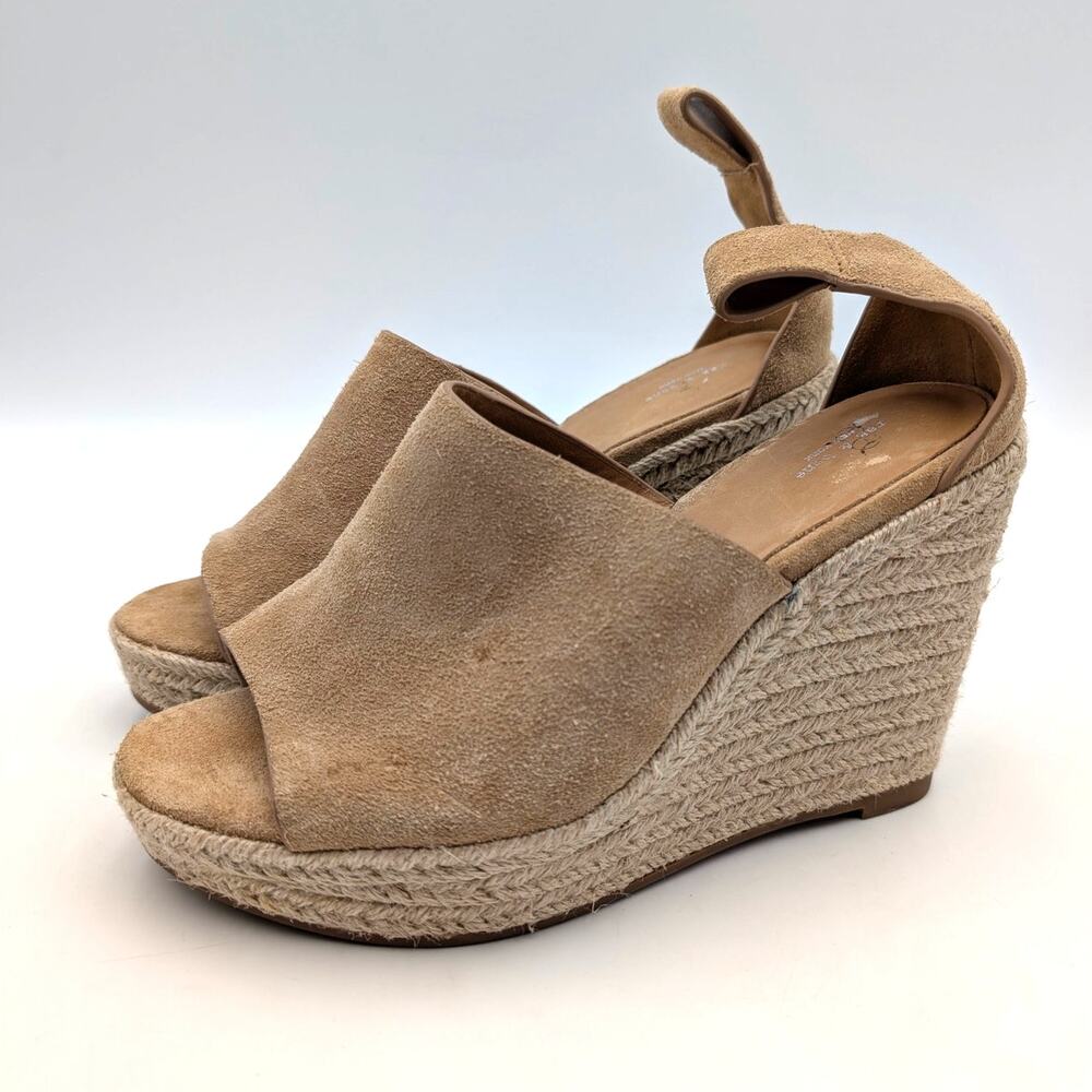 Rag & Bone Anteros Espadrille Wedge Heel Sandals Women's Tan Size US8 EU38.5